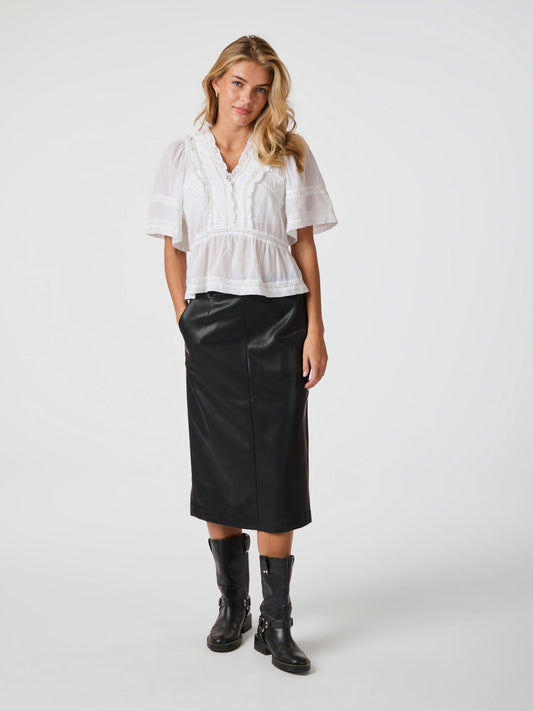 NEO NOIR EVIENNE S VOILE TOP - NEO NOIR