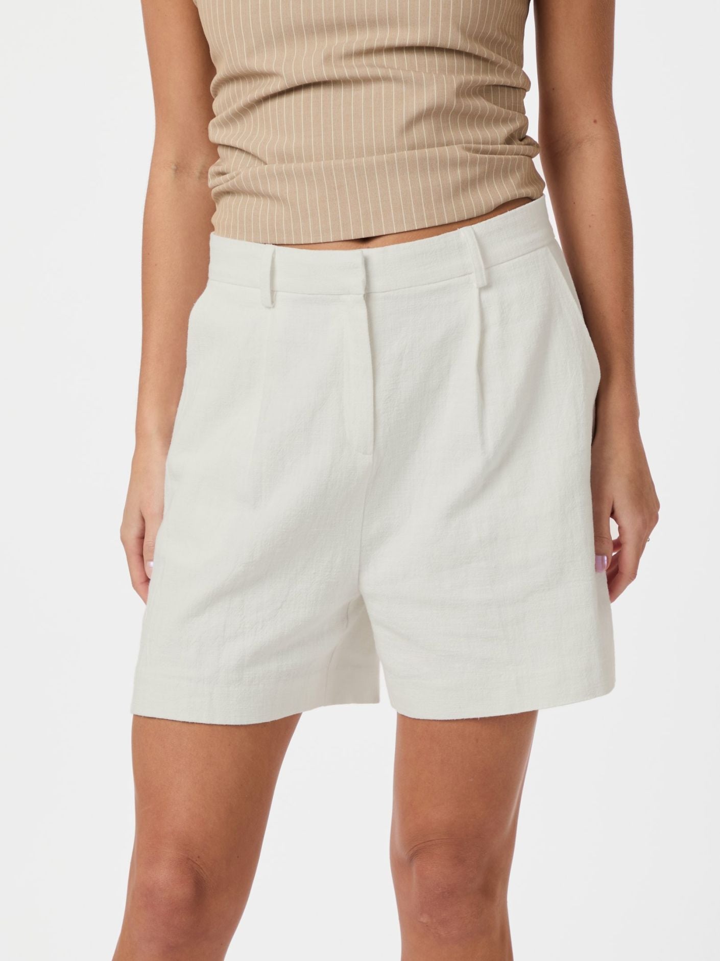 NEO NOIR SEGA RAMIE SHORTS - OFF WHITE