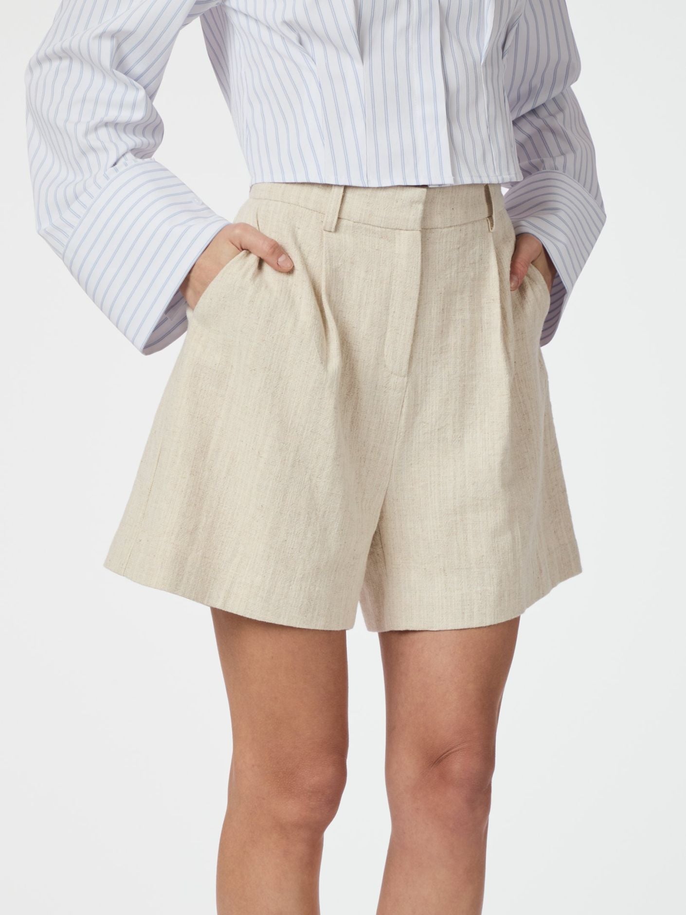 NEO NOIR SEGA RAMIE SHORTS - NATURAL