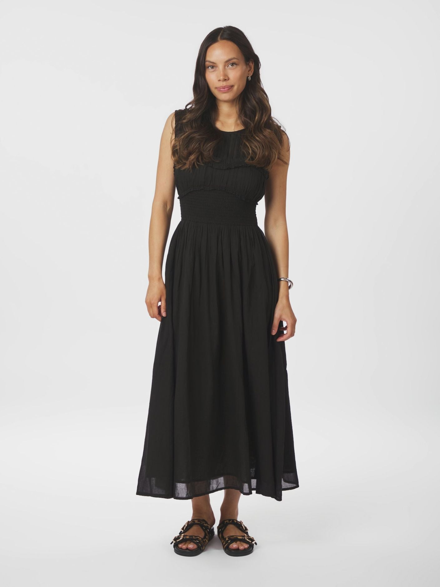 NEO NOIR MYRNA S VOILE DRESS - BLACK