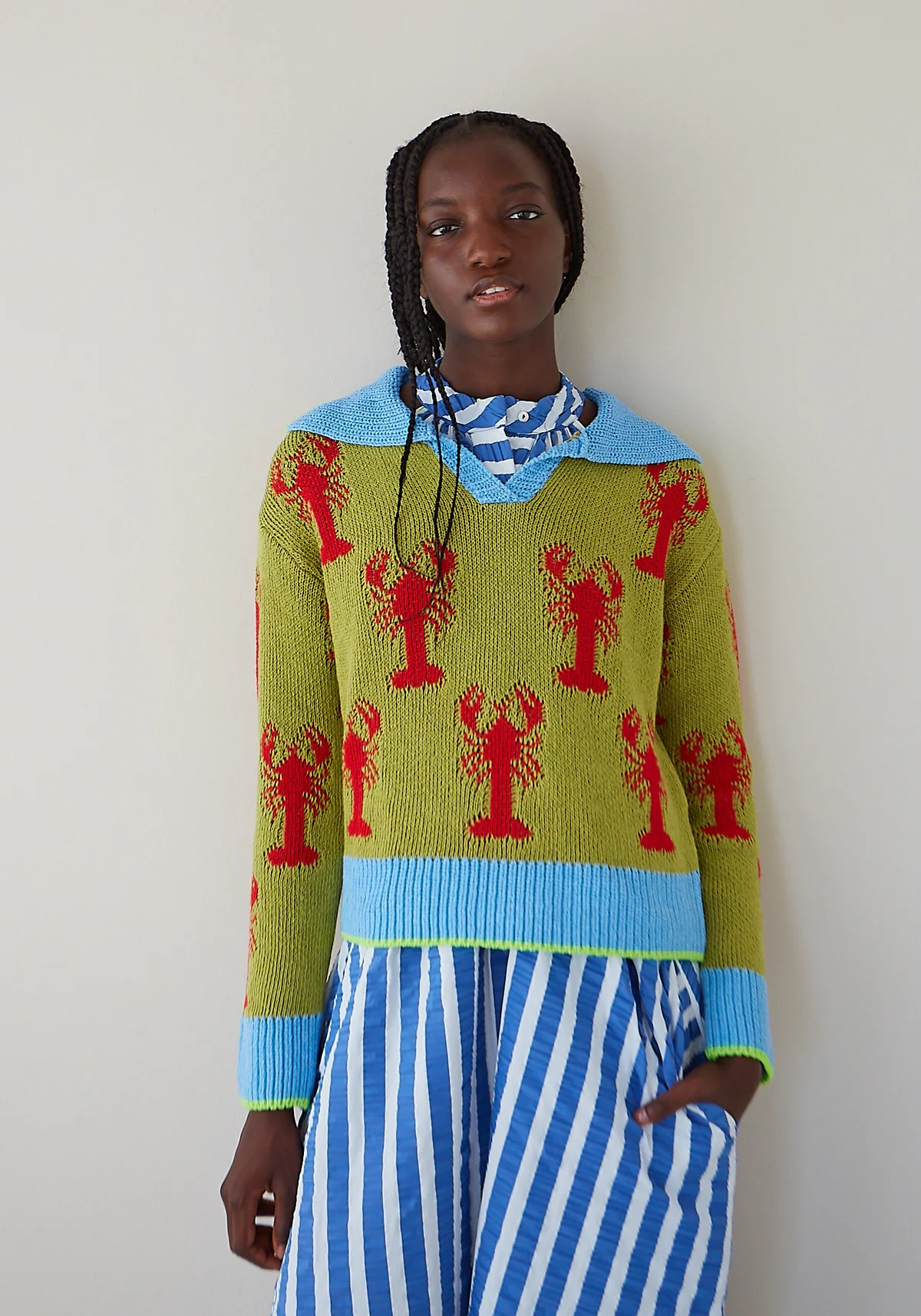 DR BLOOM LOBSTER SWEATER - GREEN