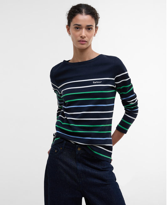 BARBOUR HAWKINS STRIPED LONG SLEEVE - NAVY