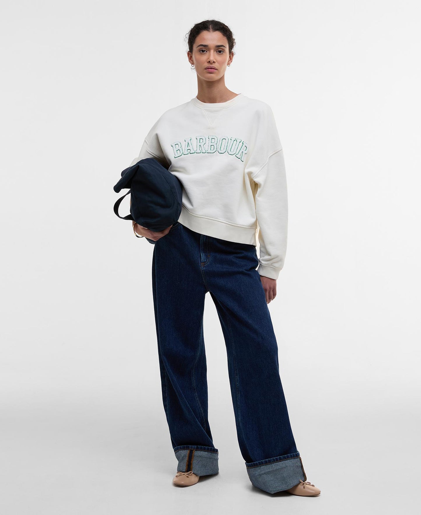 BARBOUR SILVERDALE JUMPER - NEUTRAL