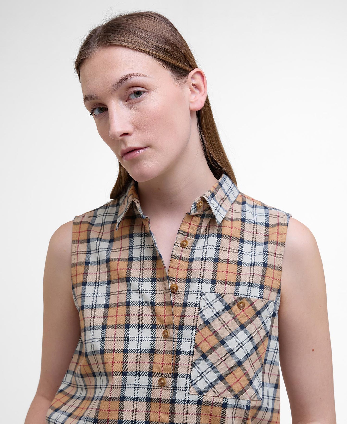 BARBOUR BREDON SLEEVELESS SHIRT