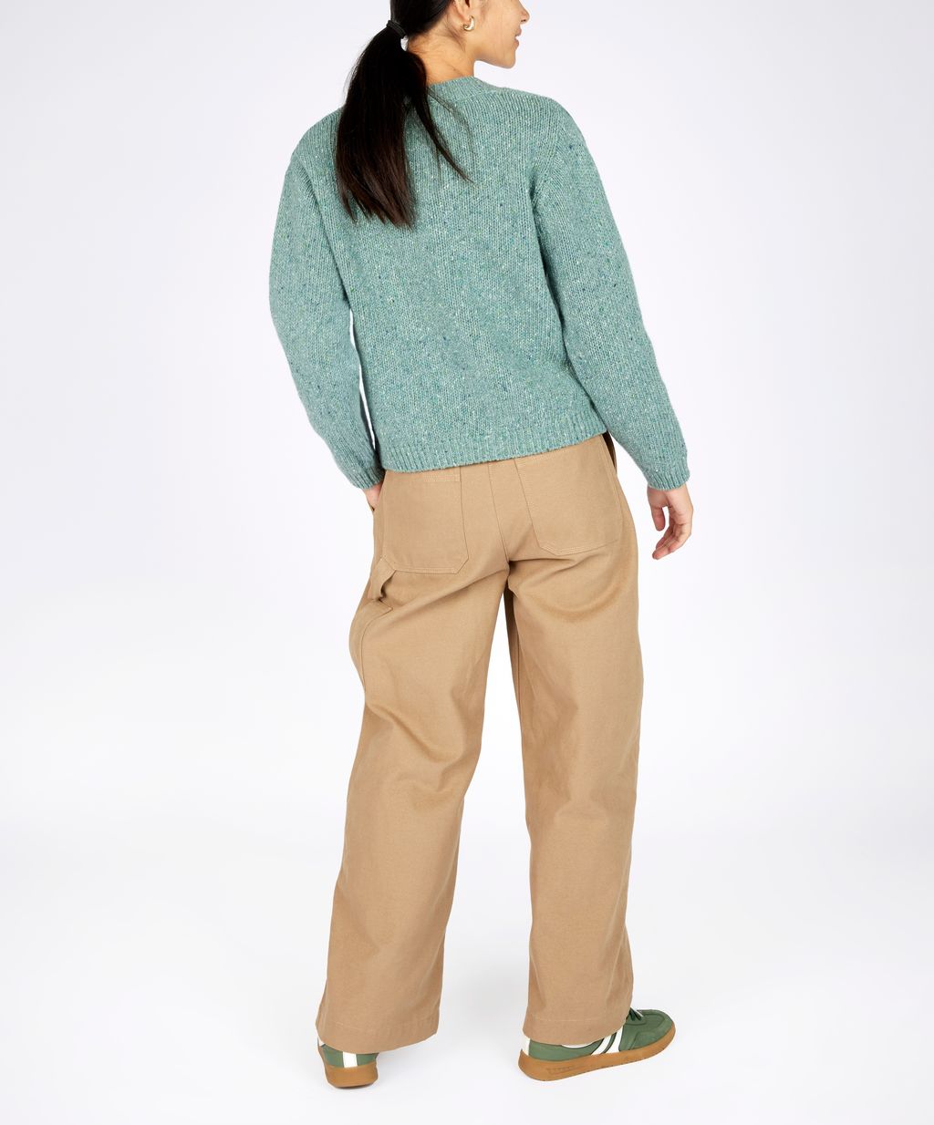 IRELANDS EYE KAYLA V-NECK - OCEAN MIST