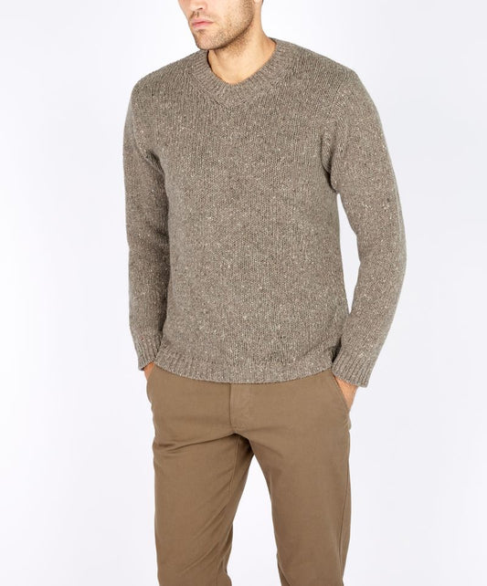 IRELANDS EYE KILBRIDE V-NECK  - ROCKY GROUND