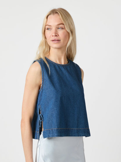 NEO NOIR SVETLANA D TOP - BLUE DENIM