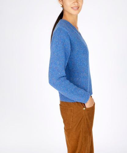 IRELANDS EYE KAYLA V-NECK - MARINA