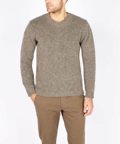 IRELANDS EYE KILBRIDE V-NECK  - ROCKY GROUND